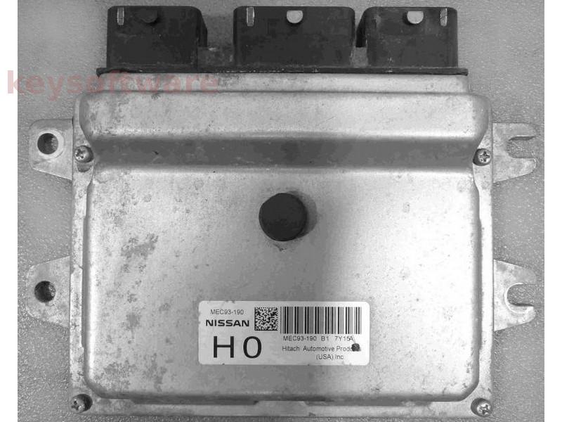 ECU Nissan Versa 1.6 MEC93-190 HO