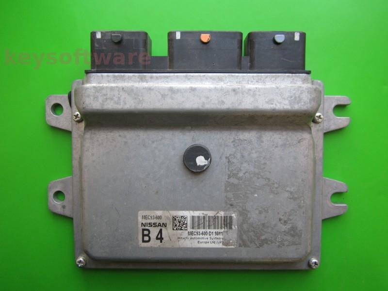 ECU Nissan Qashqai 1.6 MEC93-600 B4