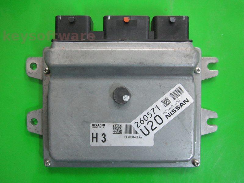 ECU Nissan Juke 1.6 MEC940-480 BEM330-400 H3