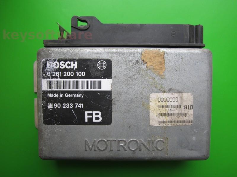 ECU Opel Omega 2.0 90233741 0261200100 ML4.1