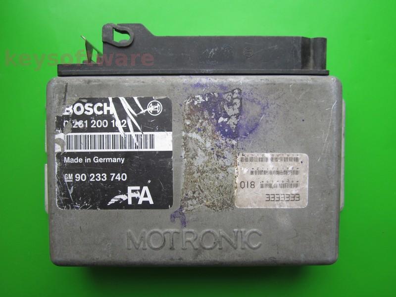 ECU Opel Omega 2.0 90233740 0261200102 ML4.1