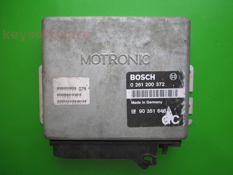 ECU Opel Kadett 2.0 90351646 0261200372 M1.5 C20NE
