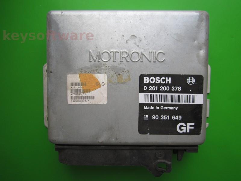 ECU Opel Vectra A 2.0 90351649 0261200378 M1.5
