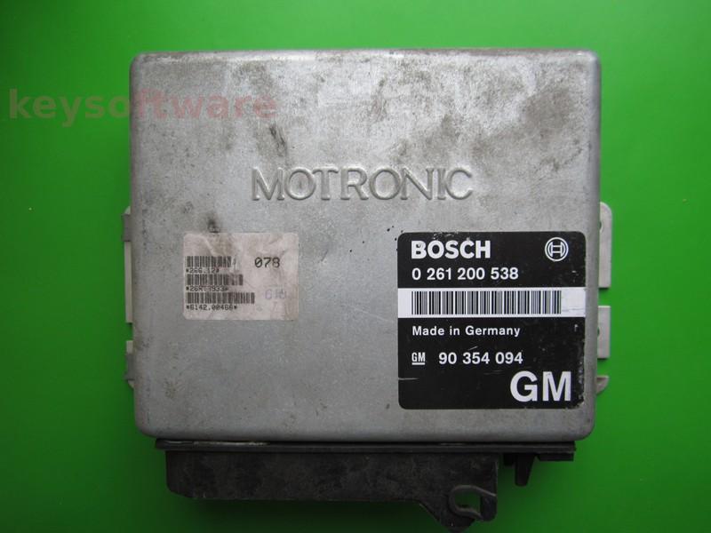 ECU Opel Astra F 2.0 90354094 0261200538 M1.5.2 C20NE