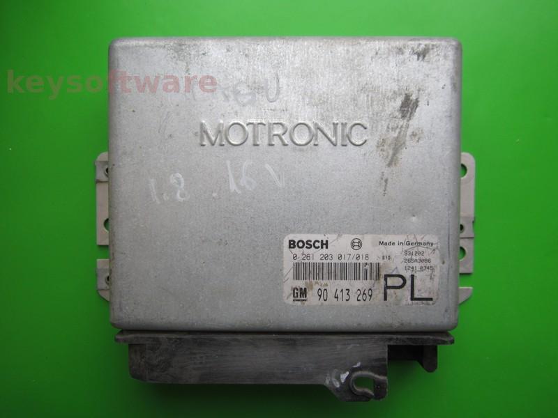 ECU Opel Astra F 2.0 90413269 0261203017 C20XE M2.8