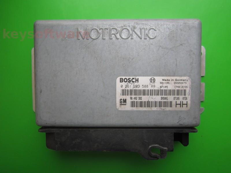 ECU Opel Omega 2.5 90492382 0261203588 M2.8.1