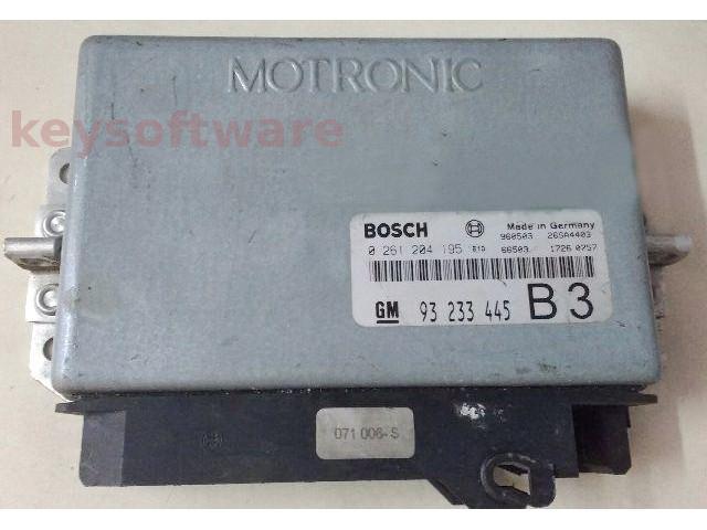 ECU Opel Vectra B 2.0 93233445 0261204195 M1.5.4 {