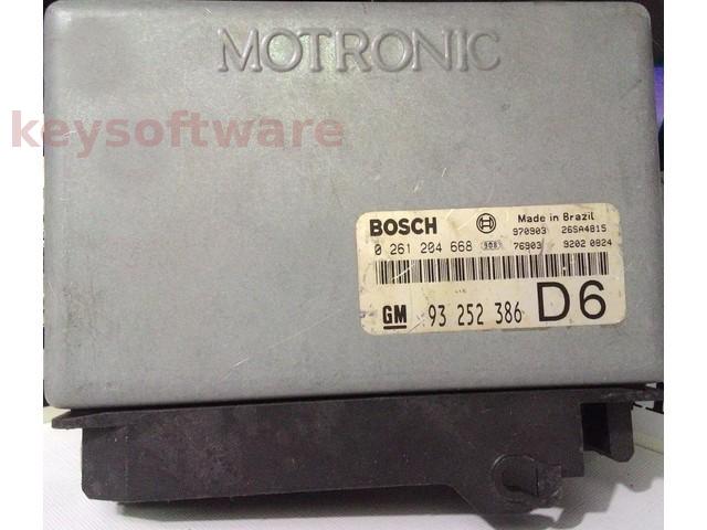 ECU Opel Vectra B 2.0 93252386 0261204668 M1.5.4 {