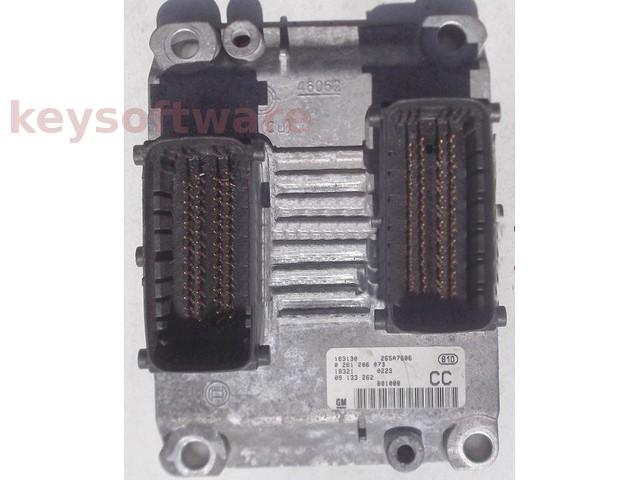 ECU Opel Astra G 1.2 09133262 0261206073 ME7.6H4 {+