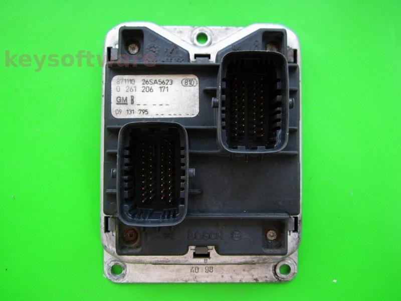 ECU Opel Astra G 1.2 09131795 0261206171 M1.5.5
