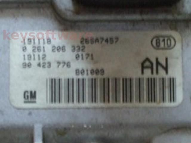 ECU Opel Astra G 2.0 90423776 0261206332 ME7.6H4 {