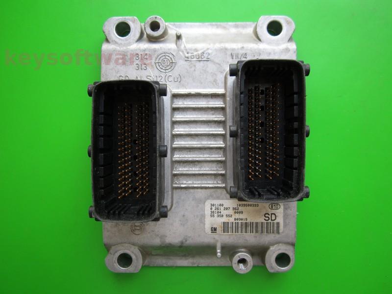 ECU Opel Corsa C 1.2 55350552 0261207962 Z12XE ME7.6H4 RESETAT }