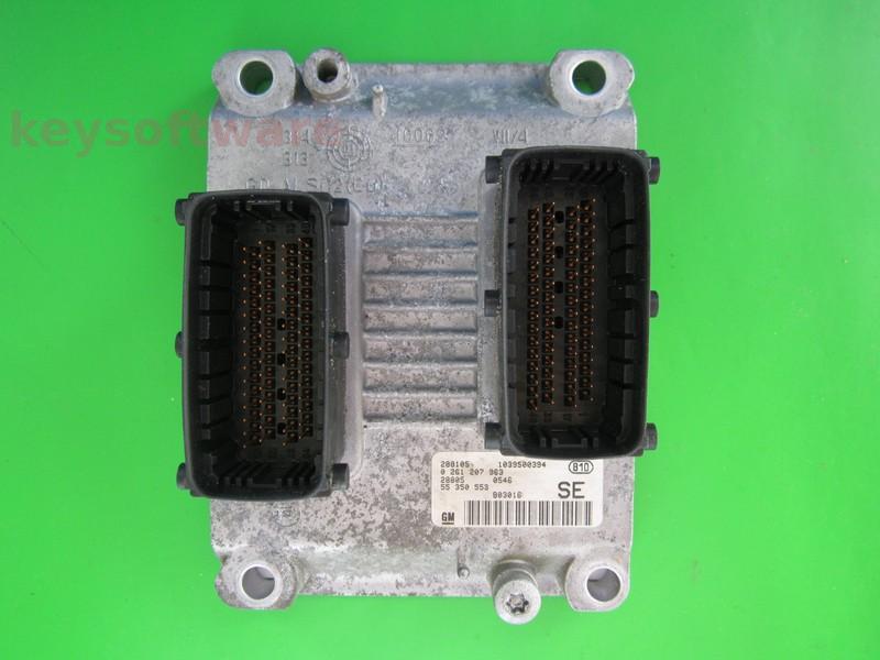 ECU Opel Astra G 1.2 55350553 0261207963 ME7.6H4 {+