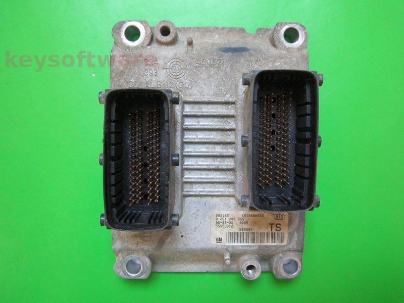 ECU Opel Corsa C 1.4 55353612 0261208256 Z14XEP ME7.6.2 { +