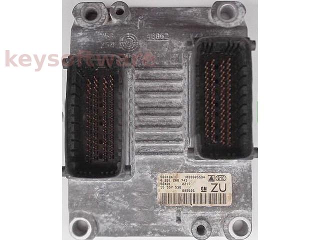 ECU Opel Vectra C 3.2 55557538 0261208743 ME3.1.1 {