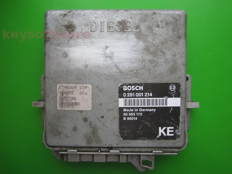 ECU Opel Omega 2.5TD 90563173 0281001214 MSA11