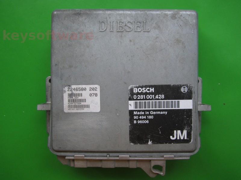 ECU Opel Omega 2.5TD 90494180 0281001428 MSA11