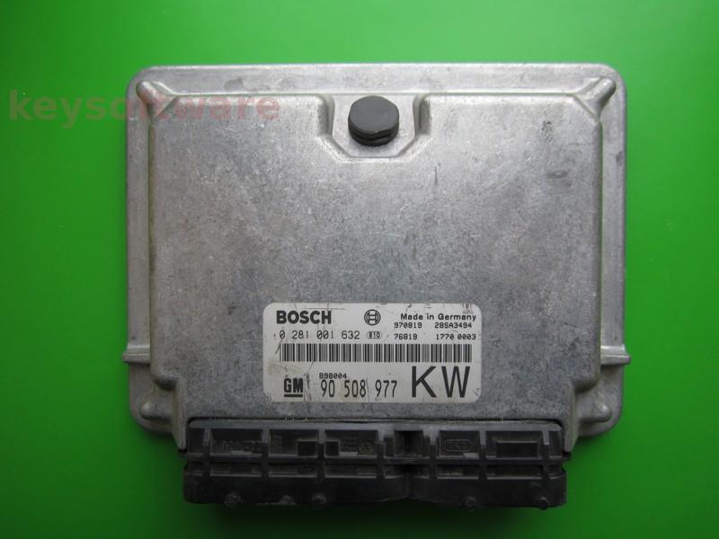 ECU Opel Vectra B 2.0DTI 90508977 0281001632 EDC15M1