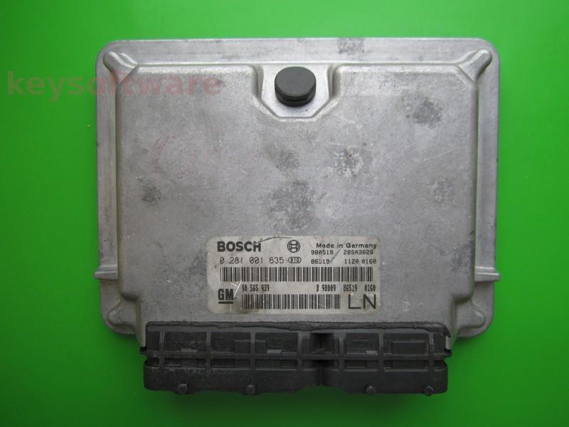 ECU Opel Omega 2.0DTI 90565939 0281001635 EDC15M1