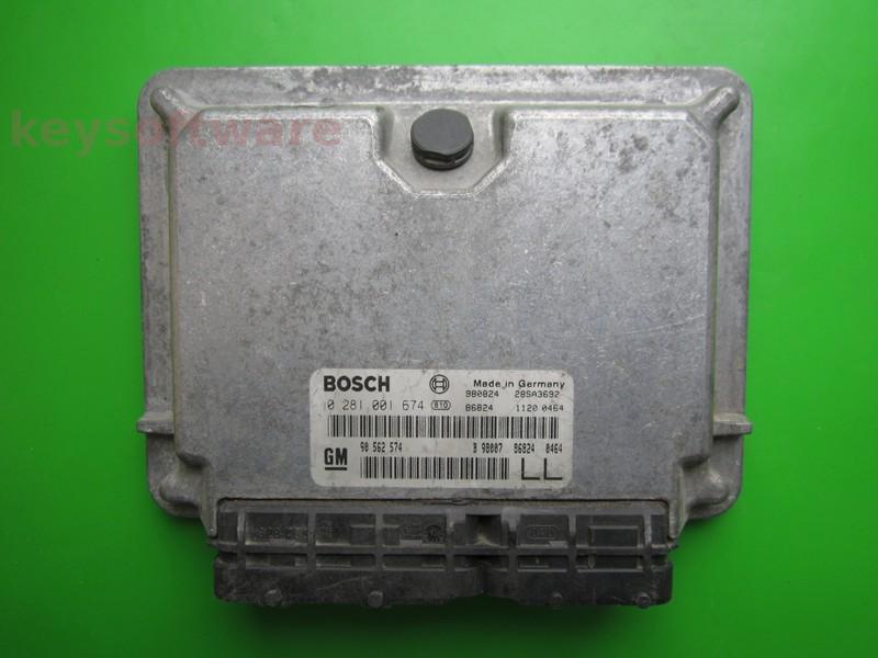 ECU Opel Astra G 2.0DTI 90562574 0281001674 EDC15M1
