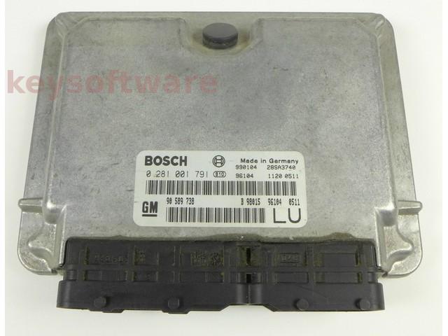 ECU Opel Frontera 2.2DTI 90589738 0281001791 EDC15M1 {