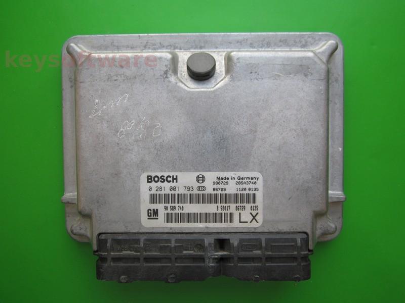 ECU Opel Frontera 2.2DTI 90589740 0281001793 EDC15M1