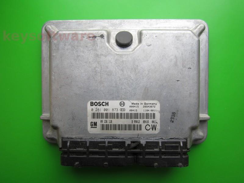 ECU Opel Vectra B 2.0DTI 09136118 0281001873 EDC15M1