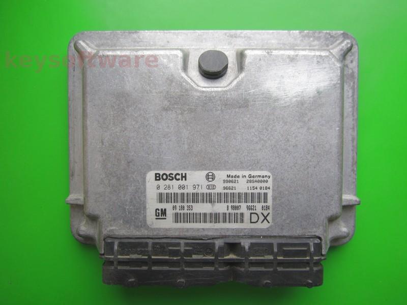 ECU Opel Astra G 2.0DTI 09180353 0281001971 EDC15M1