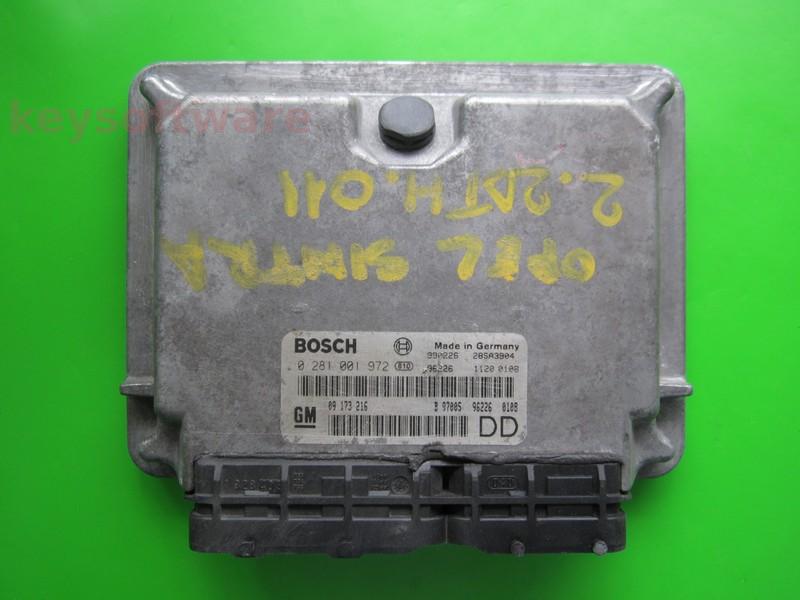 ECU Opel Sintra 2.2DTI 09173216 0281001972 EDC15M1