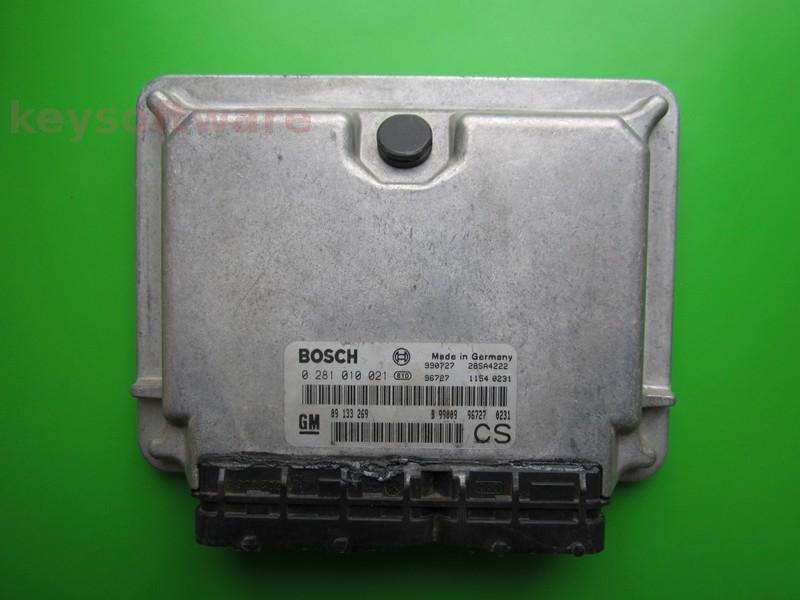 ECU Opel Zafira 2.0DTI 09133269 0281010021 EDC15M1