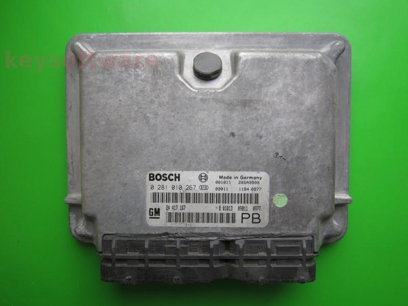 ECU Opel Astra G 2.0DTI 24417167 0281010267 EDC15M1 Y20DTH