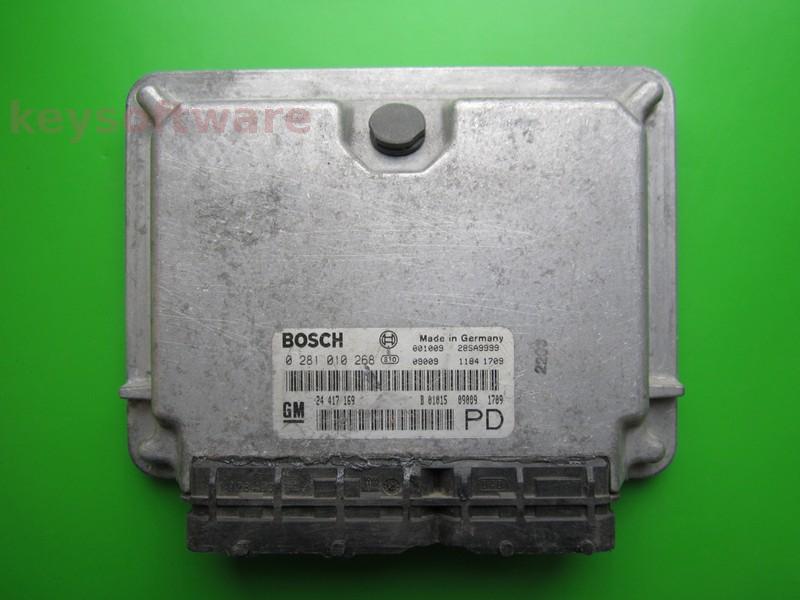 ECU Opel Zafira 2.0DTI 24417169 0281010268 EDC15M1