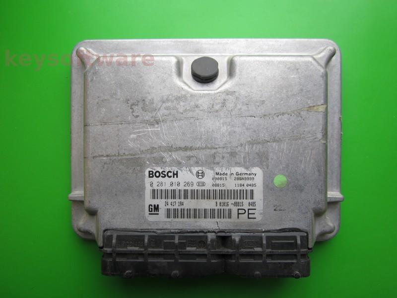 ECU Opel Vectra B 2.0DTI 24417194 0281010269 EDC15M1