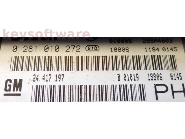 ECU Opel Vectra B 2.0DTI 24417197 0281010272 EDC15M1 {