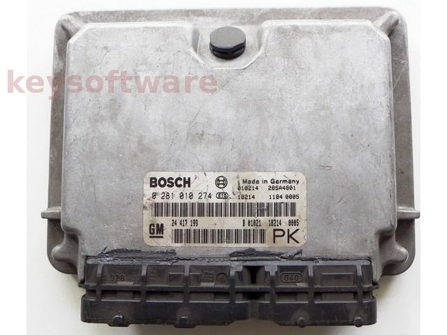 ECU Opel Omega 2.2DTI 24417199 0281010274 EDC15M1 {