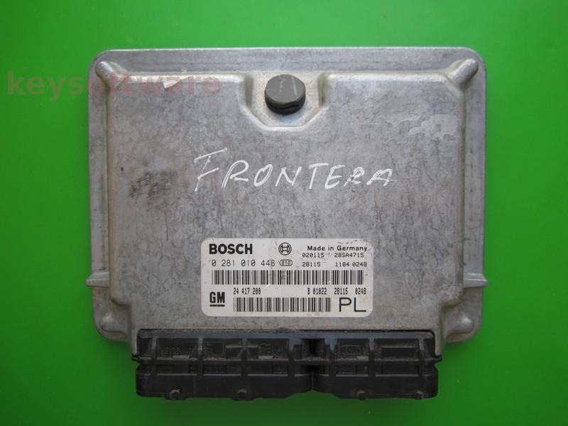 ECU Opel Frontera 2.2DTI 24417200 0281010448 EDC15M1