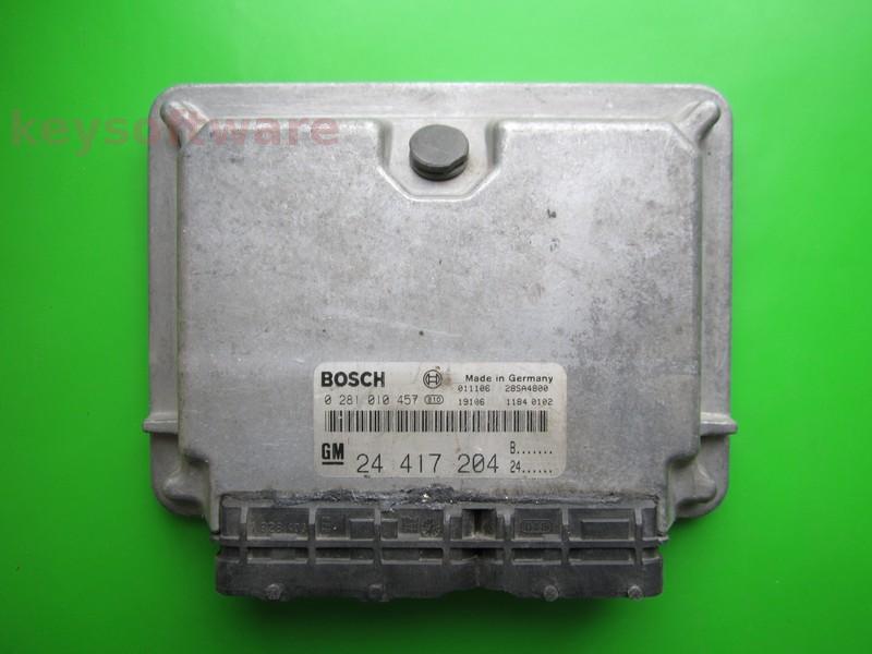 ECU Opel Astra G 2.0DTI 24417204 0281010457 EDC15M1