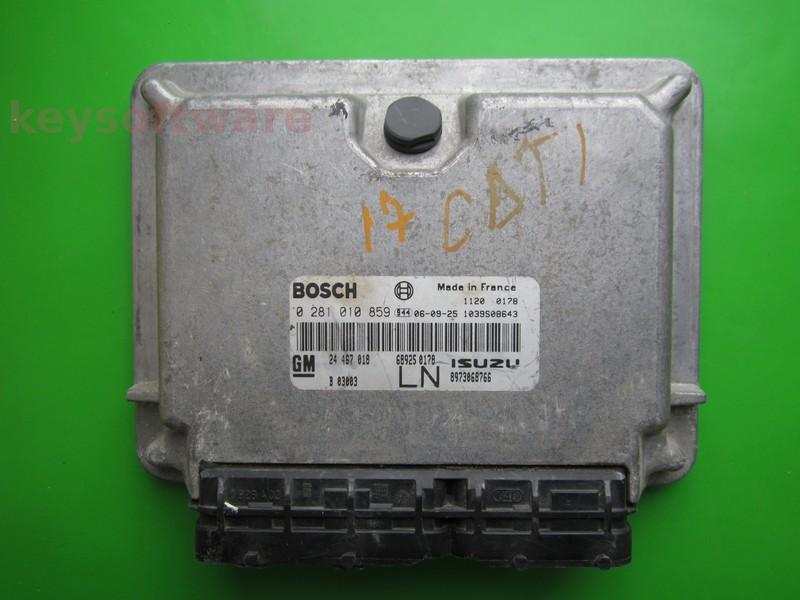 ECU Opel Astra G 1.7CDTI 24467018 0281010859 EDC15C7