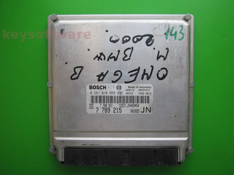 ECU Opel Omega 2.5TD 7789215 0281010869 EDC15C4