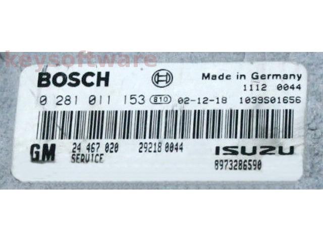 ECU Opel Astra G 1.7CDTI 24467020 0281011153 EDC15C7 {