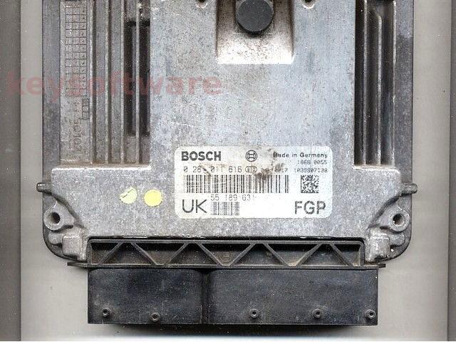 ECU Opel Vectra C 1.9CDTI 55189631 0281011616 EDC16C9 {+