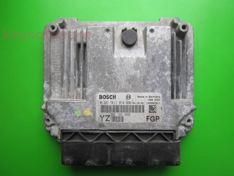 ECU Opel Vectra C 1.9CDTI 55193968 0281011914 EDC16C9 RESETAT }