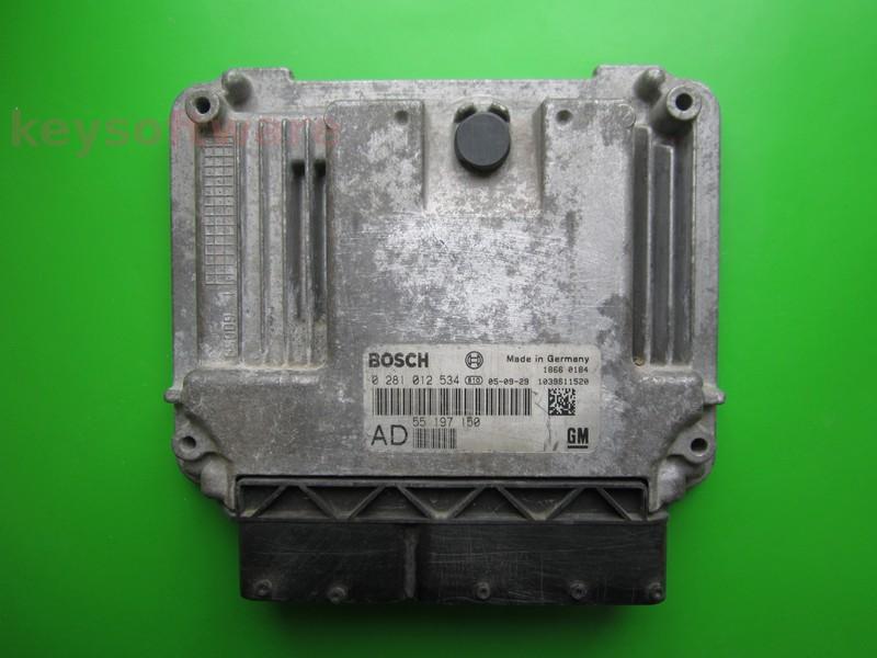 ECU Opel Vectra C 1.9CDTI 55197150 0281012534 EDC16C9` }