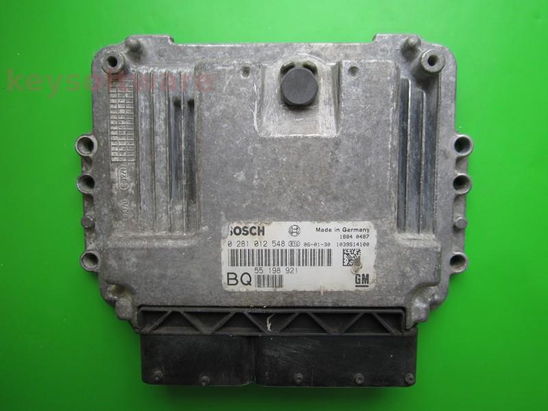 ECU Opel Astra H 1.9CDTI 55198921 0281012548 EDC16C9 }