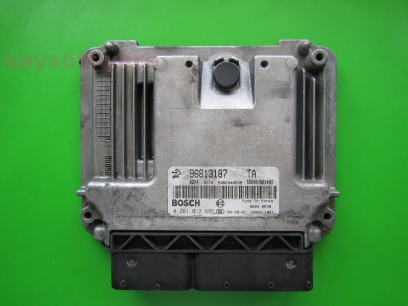 ECU Opel Antara 2.0CDTI 96813187 0281012695 EDC16C39 Z20DM +