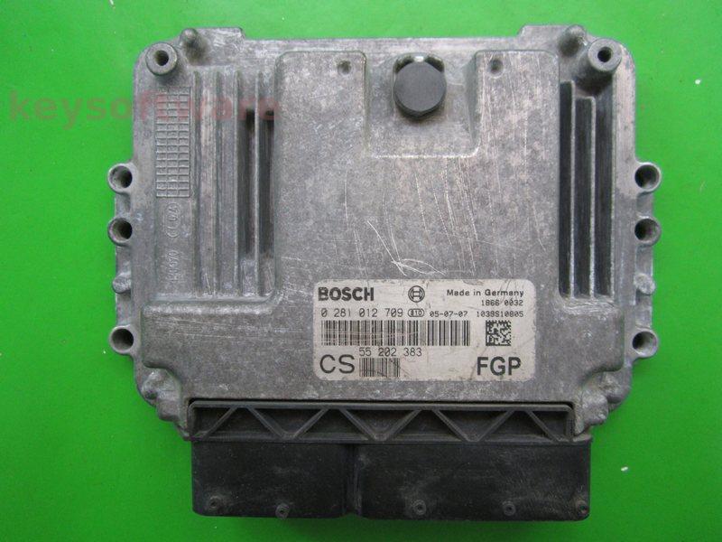 ECU Opel Zafira 1.9CDTI 55202383 0281012709 EDC16C9 {+