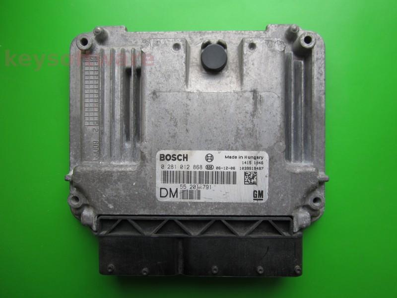 ECU Opel Vectra C 1.9CDTI 55201791 0281012868 EDC16C39 }