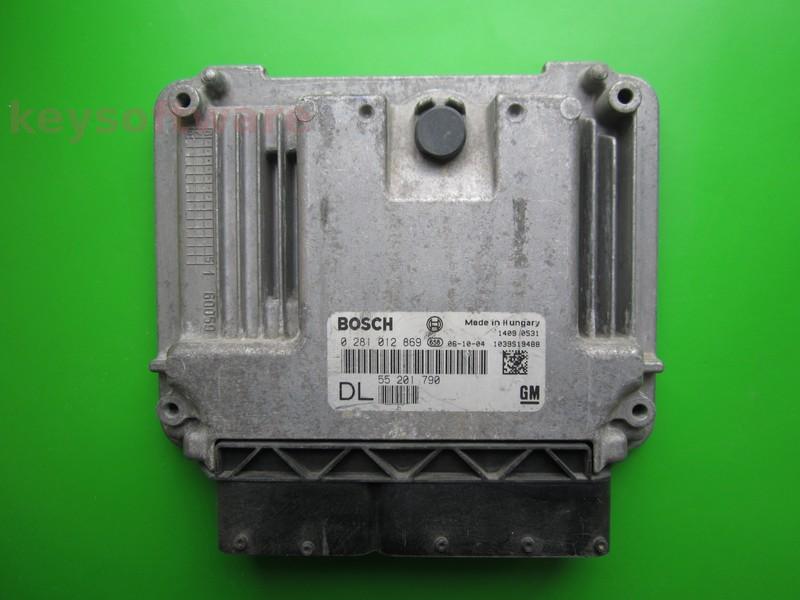 ECU Opel Vectra C 1.9CDTI 55201790 0281012869 EDC16C39 }