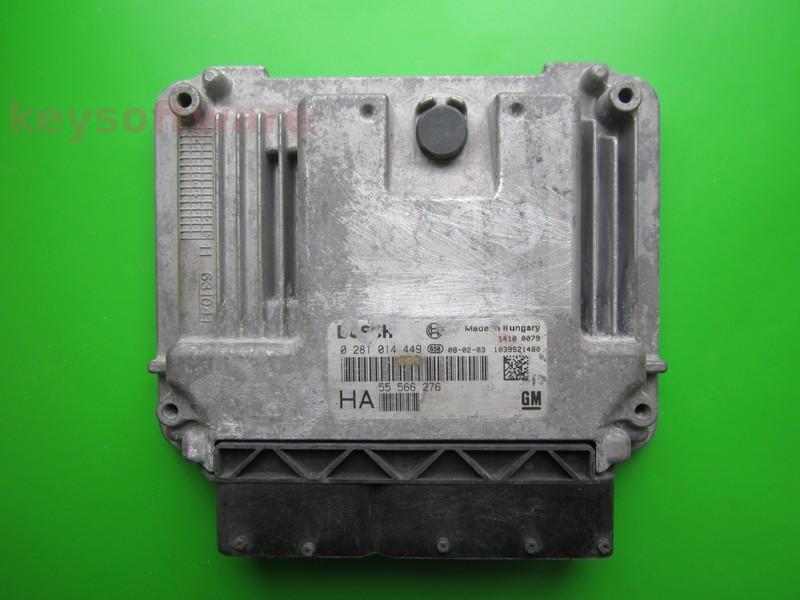 ECU Opel Vectra C 1.9CDTI 55566276 0281014449 EDC16C39 }