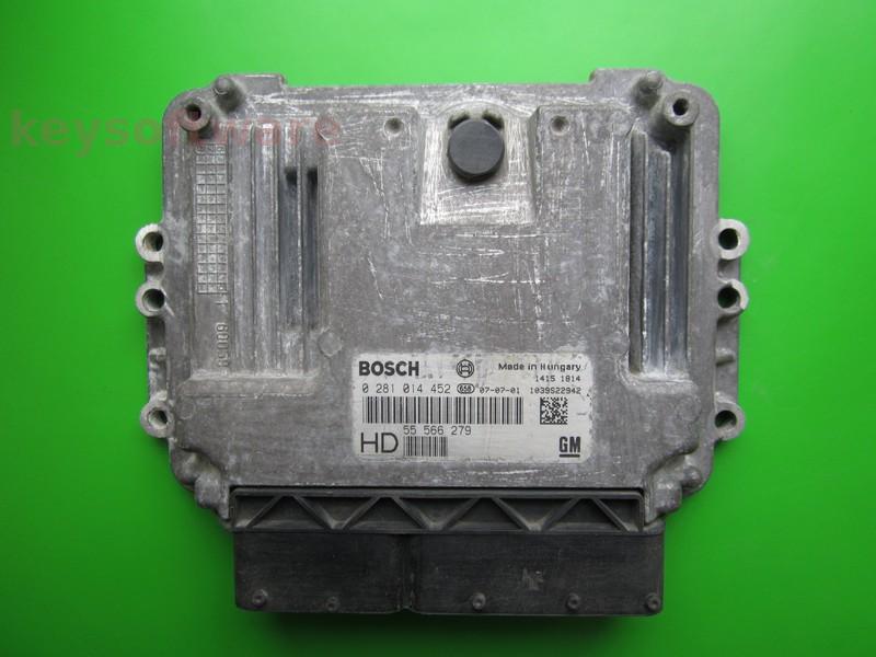 ECU Opel Zafira 1.9CDTI 55566279 0281014452 EDC16C39 }